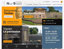 Tablet Screenshot of neuf-brisach.fr